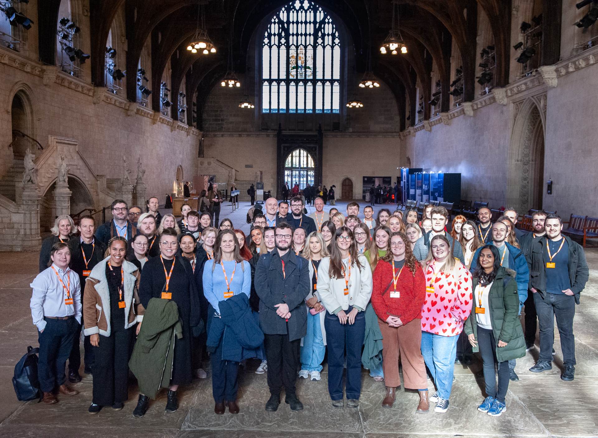 Trainee teachers of 2025-2026 in the famous Westminster Hall, the oldest part of the Palace of Westminster