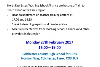 Come and meet us in Colchester on Monday 27th February!