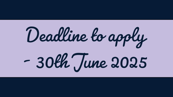Get your applications in!
